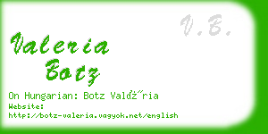 valeria botz business card